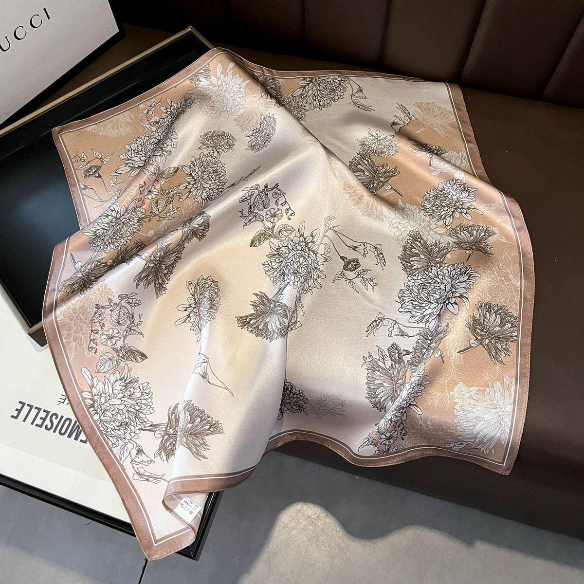 Pure Silk Ribbon Scarf 100% Mulberry Long Tie