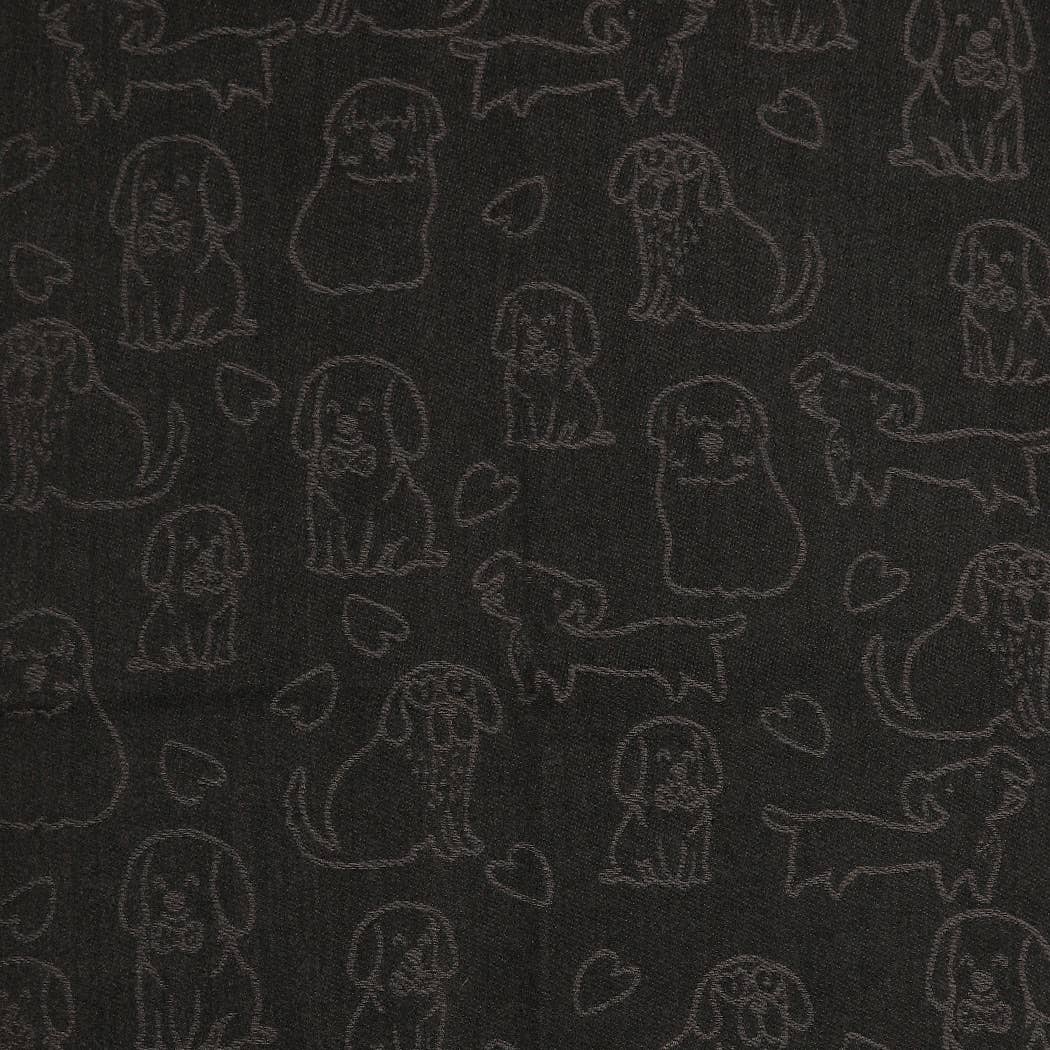 Reversible Puppy Print Cashmere Feel Shawl Scarf
