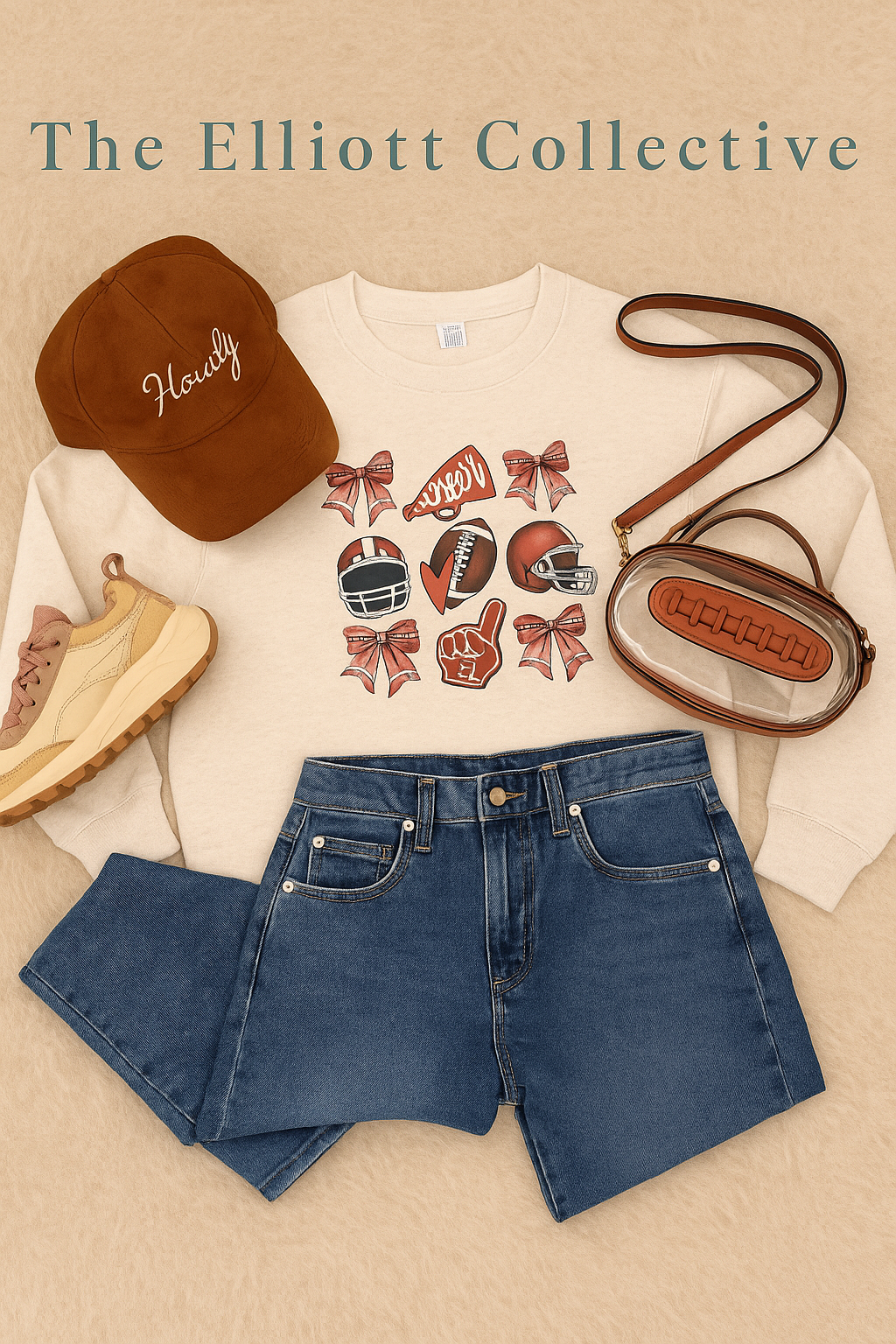 Football Season Cheer Bows Sweatshirt β Kids & Youth