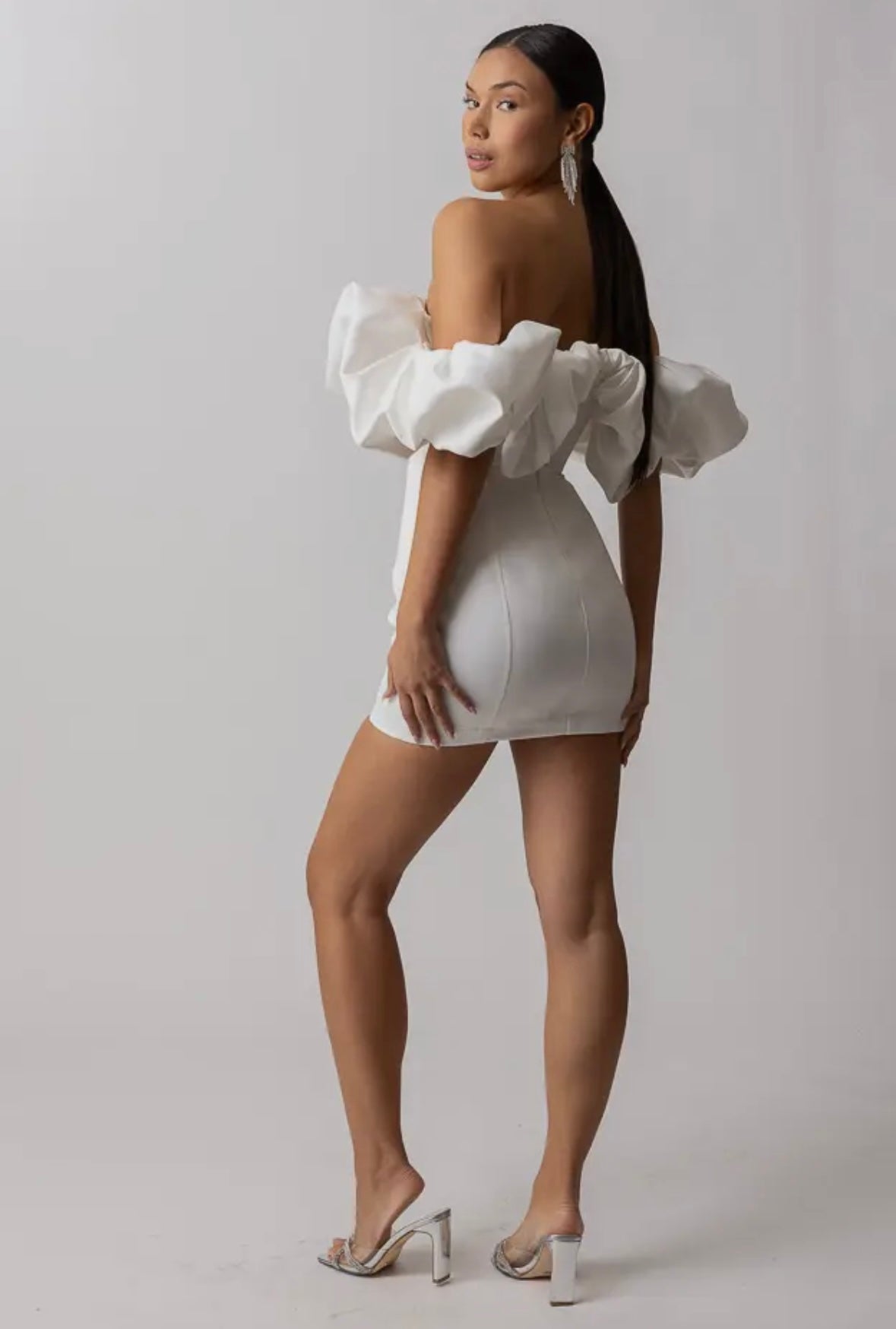 Goldie Mini Dress – Ivory