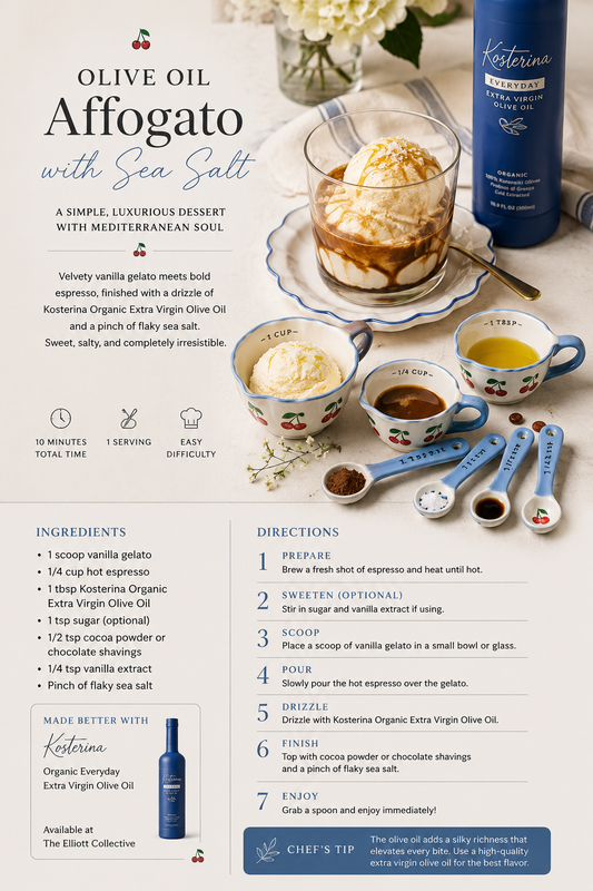 Olive Oil Affogato with Sea Salt