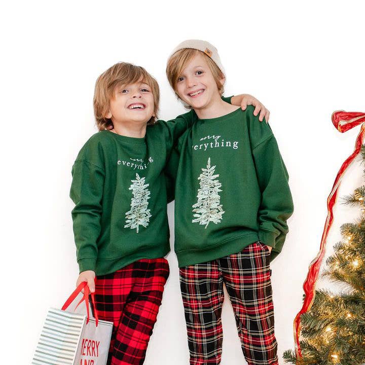 🎄 Merry Everything | Toddler, Kids & Adult Christmas Sweatshirt