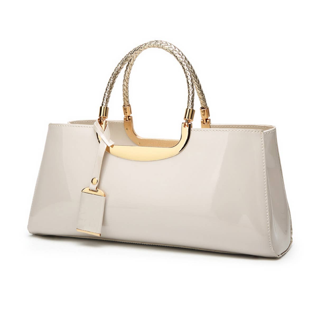 Glossy Patent Evening Tote