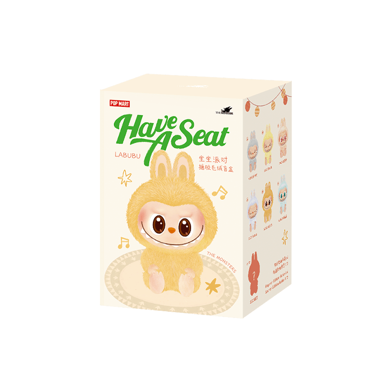 POP MART THE MONSTERS Have a Seat Blind Box – Labubu Plush Vinyl Collectible (1 Random Figure)