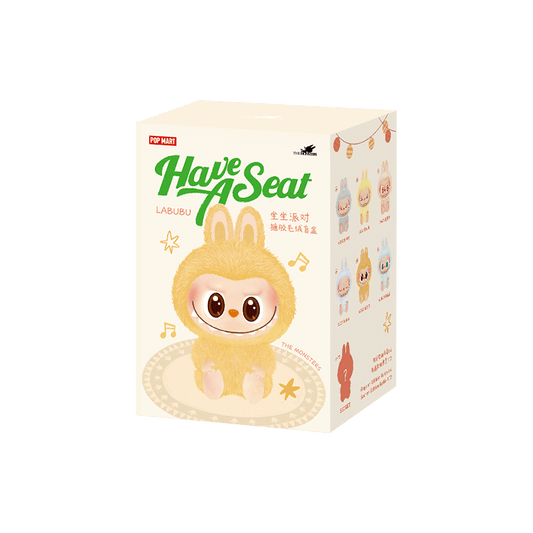 POP MART THE MONSTERS Have a Seat Blind Box – Labubu Plush Vinyl Collectible (1 Random Figure)