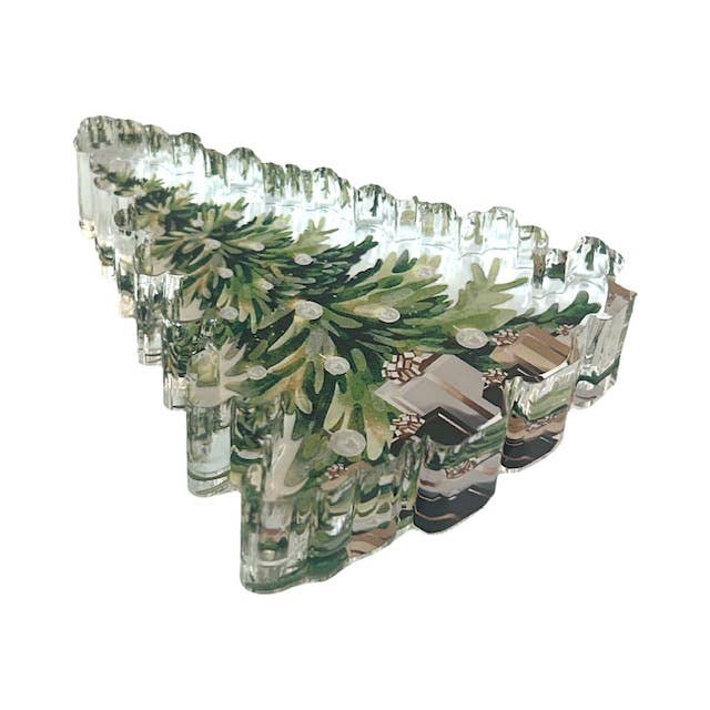 Acrylic Napkin Weight, Christmas Tree