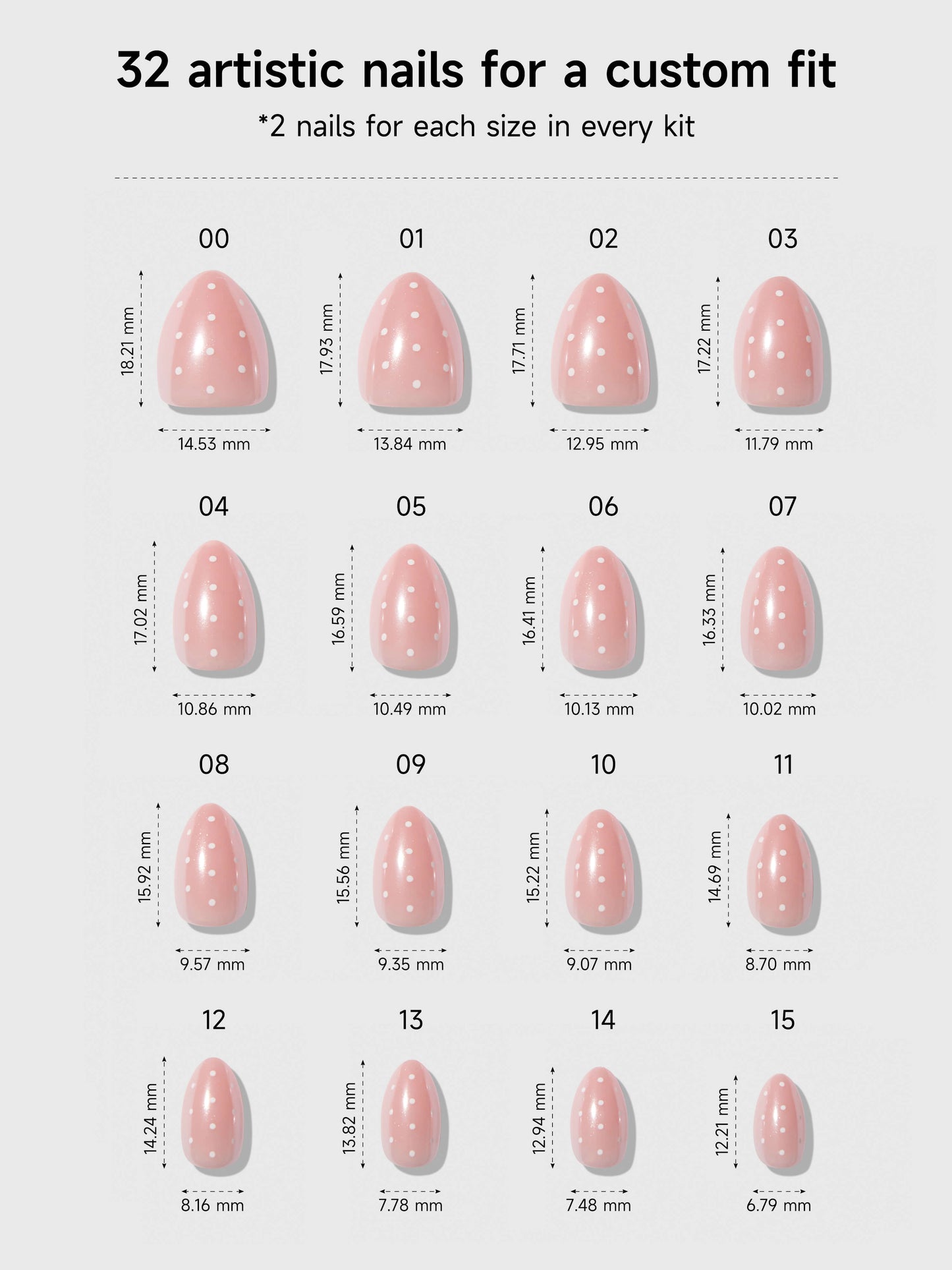 Angel Glaze Dot (Extra Short Almond)
