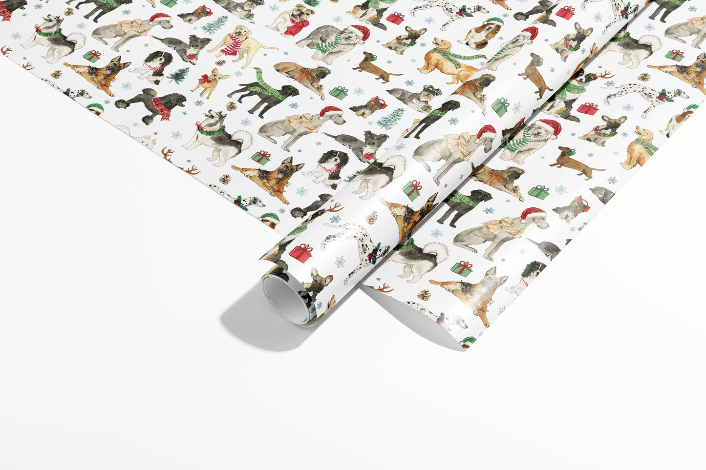 Cozy Christmas Dogs Wrapping Paper – Holiday Gift Wrap