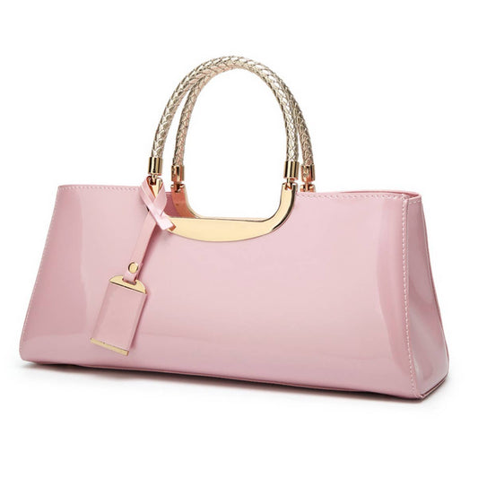 Glossy Patent Evening Tote
