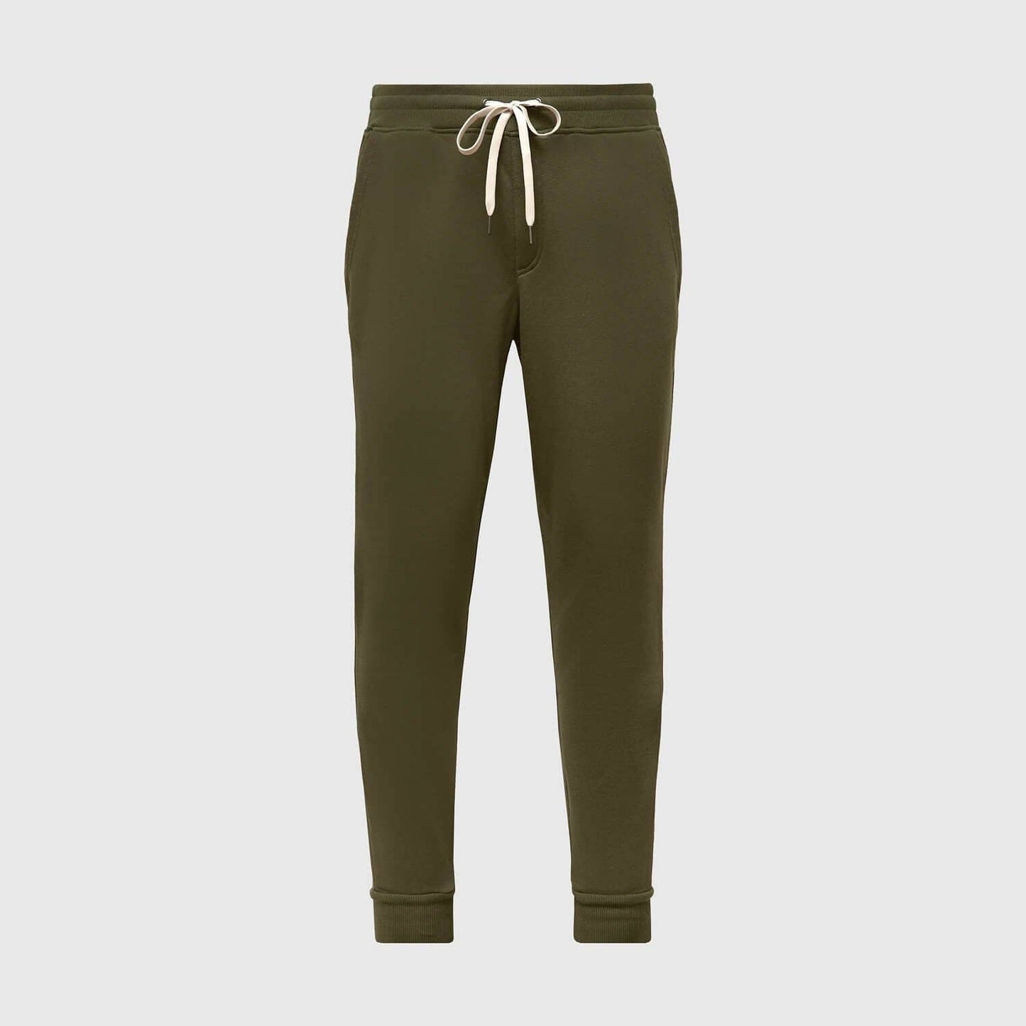 Military Green Fleece French Terry Joggers