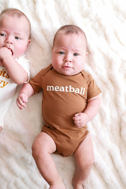 Meatball Baby Onesie, Baby Boy clothing, baby clothing