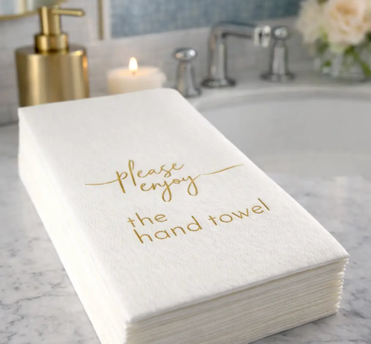 Guest Towel Napkins, Please Enjoy 