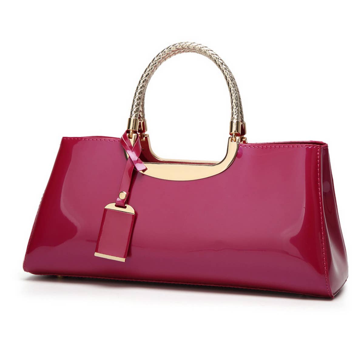 Glossy Patent Evening Tote