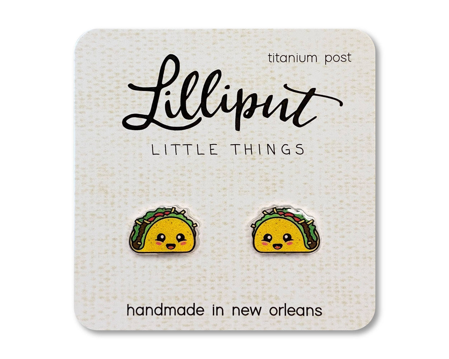 Kawaii Taco Earrings // Cinco de Mayo