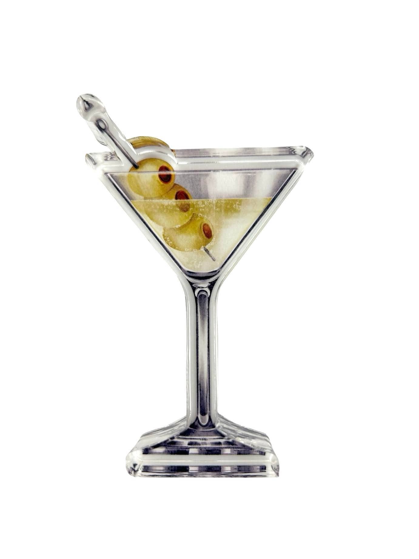 Acrylic Napkin Weight, Martini