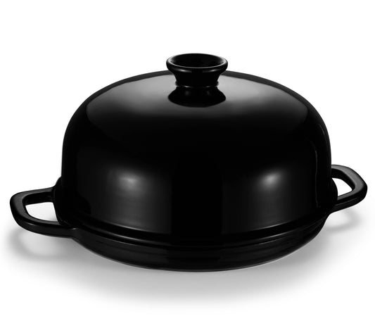 Kook Enameled Cast Iron Bread Oven, Black