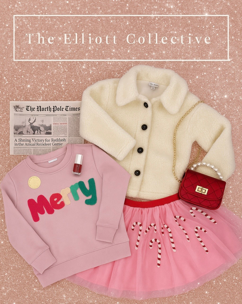 Chenille Merry Sweatshirt