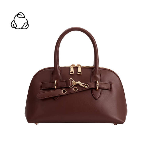 Rue Burgundy Recycled Vegan Top Handle Bag (Preorder)