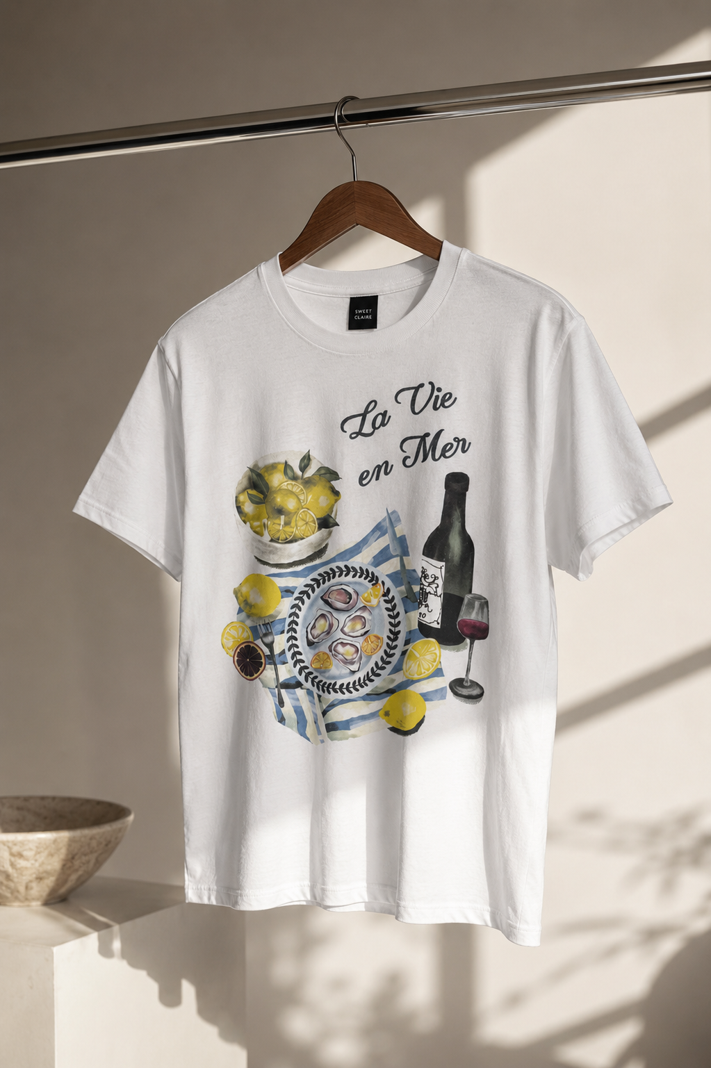 La Vie en Mer Picnic White T-Shirt