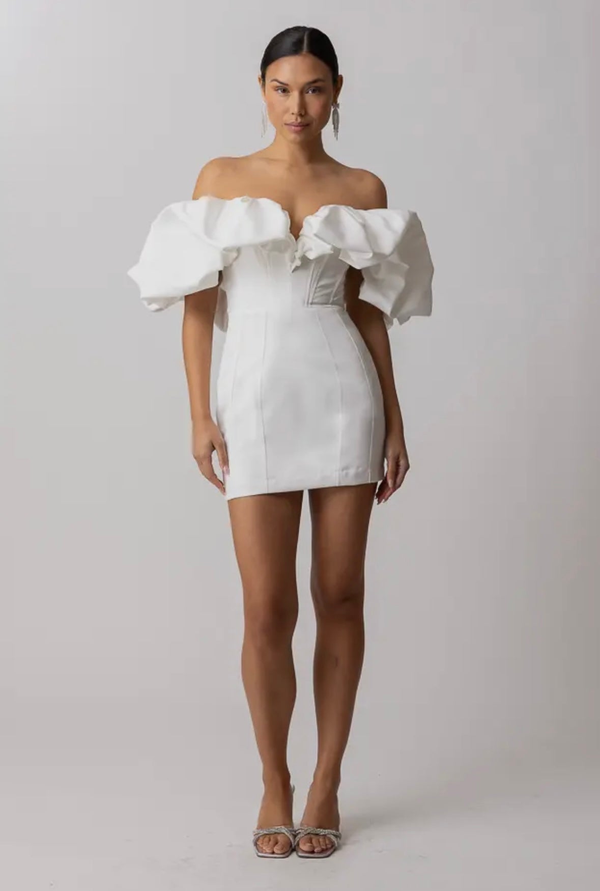 Goldie Mini Dress – Ivory