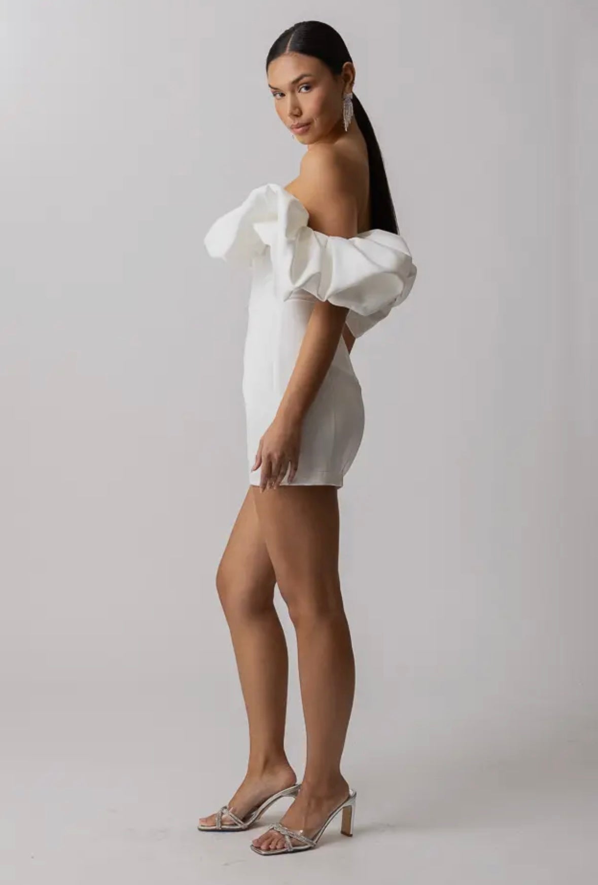 Goldie Mini Dress – Ivory