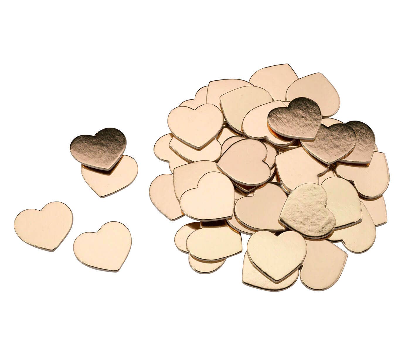 Gold Foil Cardboard Hearts for Guest Signing Frame
