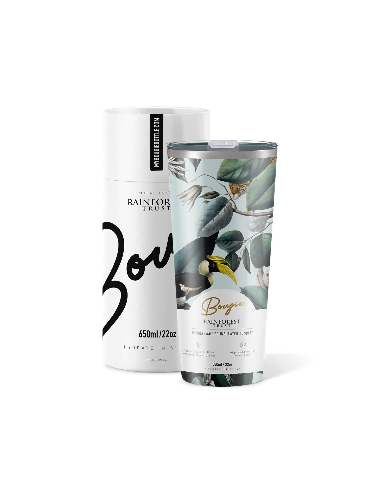 Rainforest Trust – Jungle Animal Insulated Water Bottle | 25