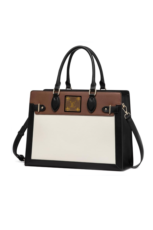 Upcycled 3 Tone Laptop Bag