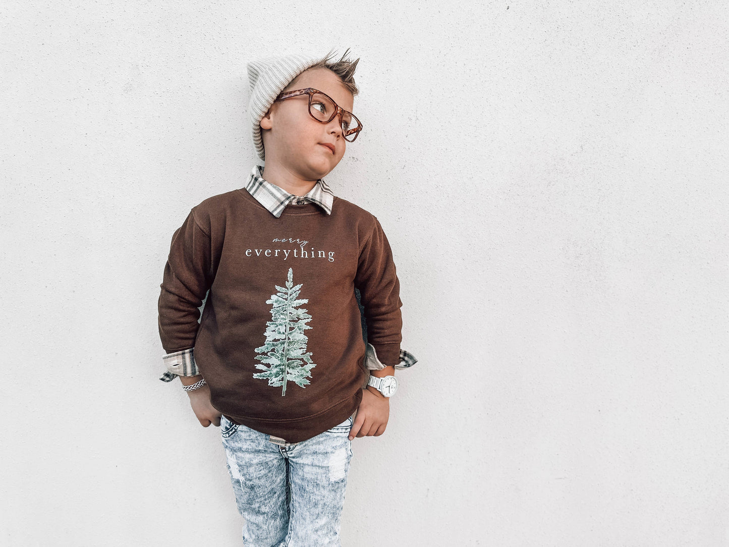 🎄 Merry Everything | Toddler, Kids & Adult Christmas Sweatshirt