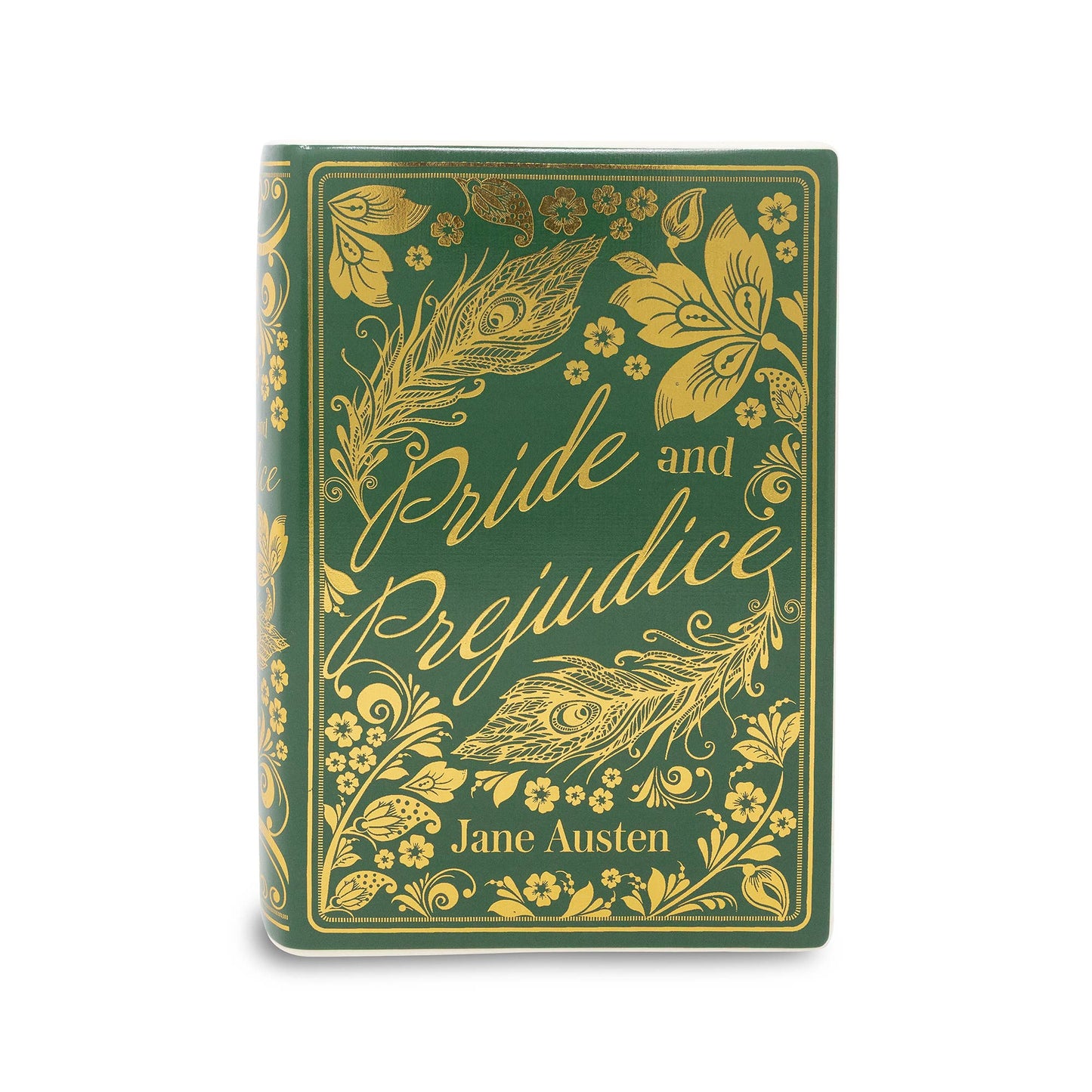 Pride & Prejudice Book Vase – Gold Edition | Jane Austen Literary Ceramic Vase
