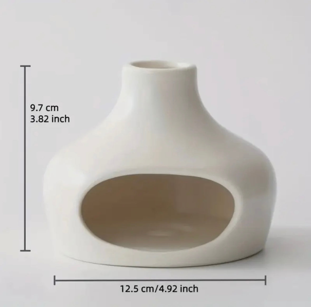 Palo Santo & Sage Ceramic Chimney Burner – Minimalist Aromatherapy Decor