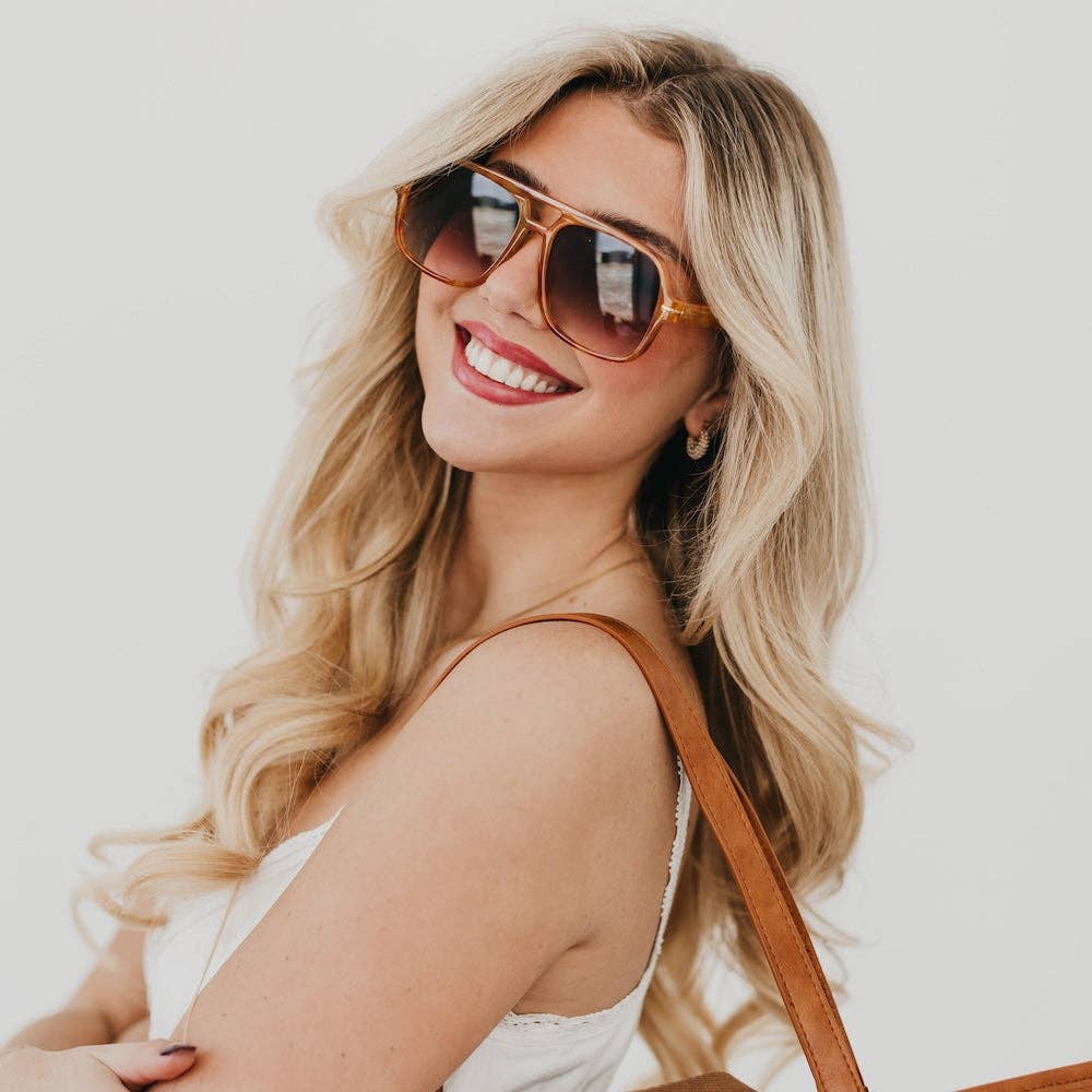 Natalie Oversized Aviator Sunglasses Wholesale