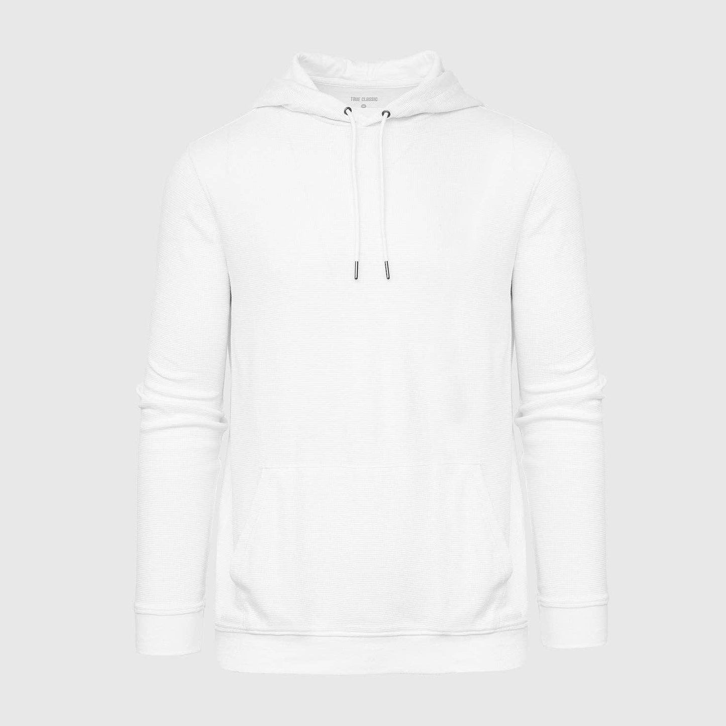 Men's White Waffle Hoodie