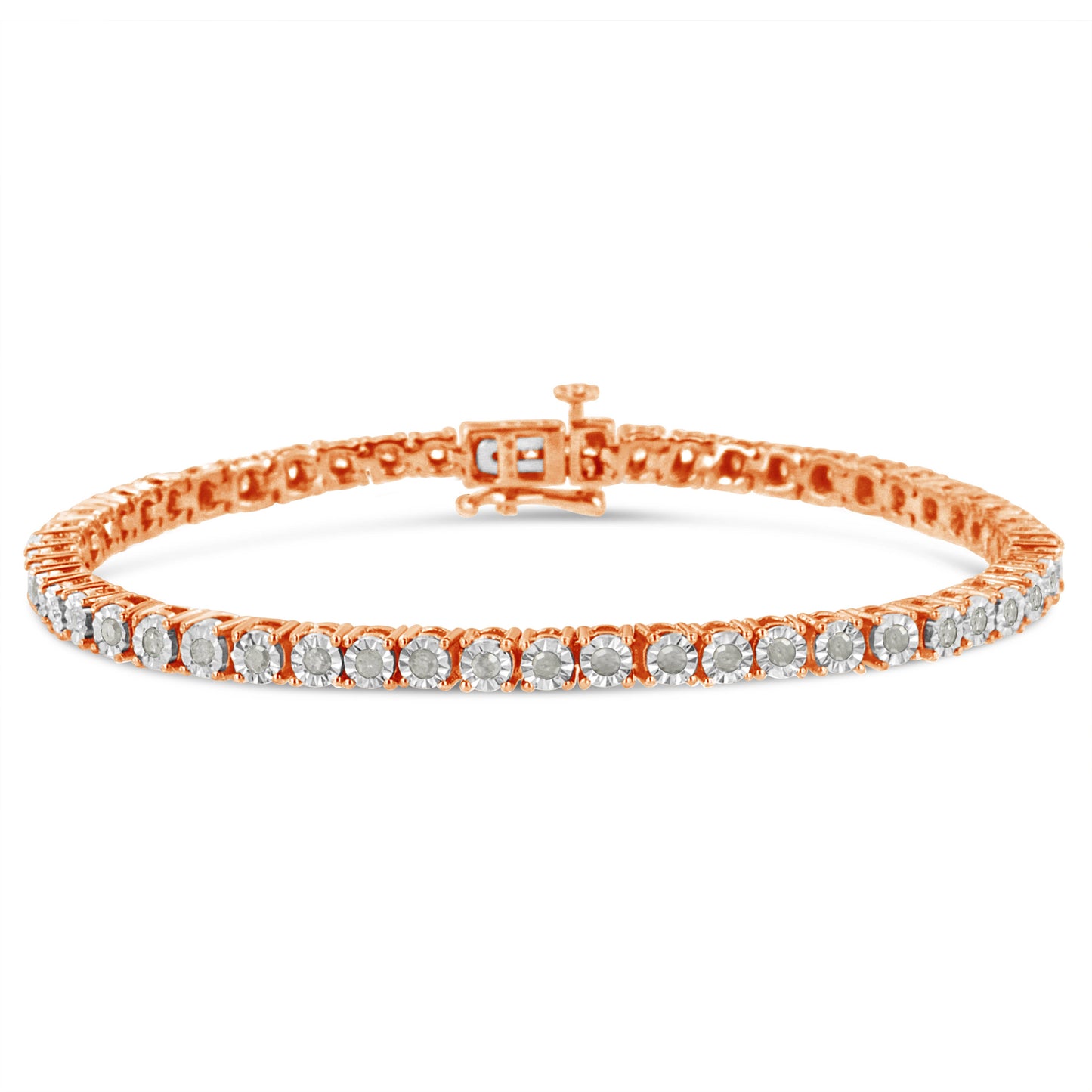 1 Carat Real Diamond Tennis Bracelet In Sterling Silver