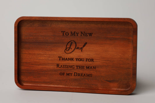 Wooden Wedding Tray- New Dad