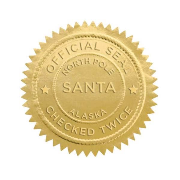 Santa Seals – Official North Pole Stickers (Set of 6)