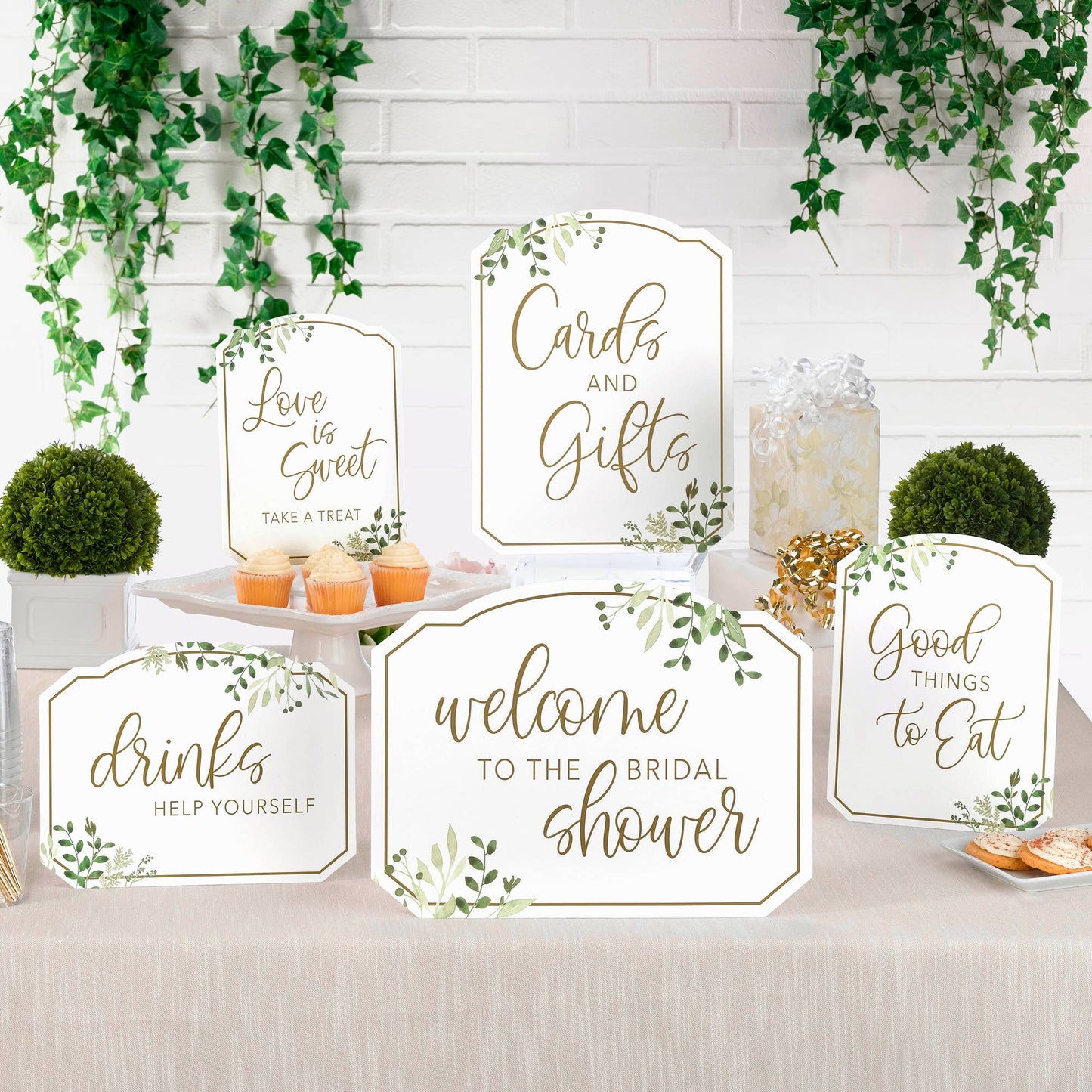 Lillian Rose Set of 5 Bridal Shower Signs
