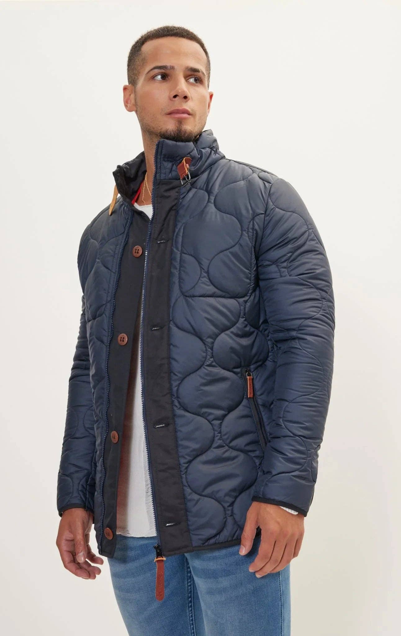 Men’s NYC Quilted Jacket – Navy