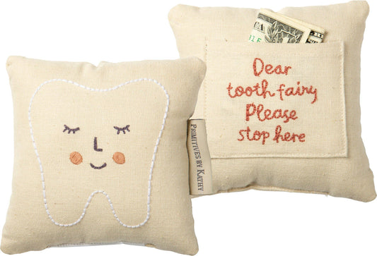 🦷 Pink Tooth Fairy Pillow