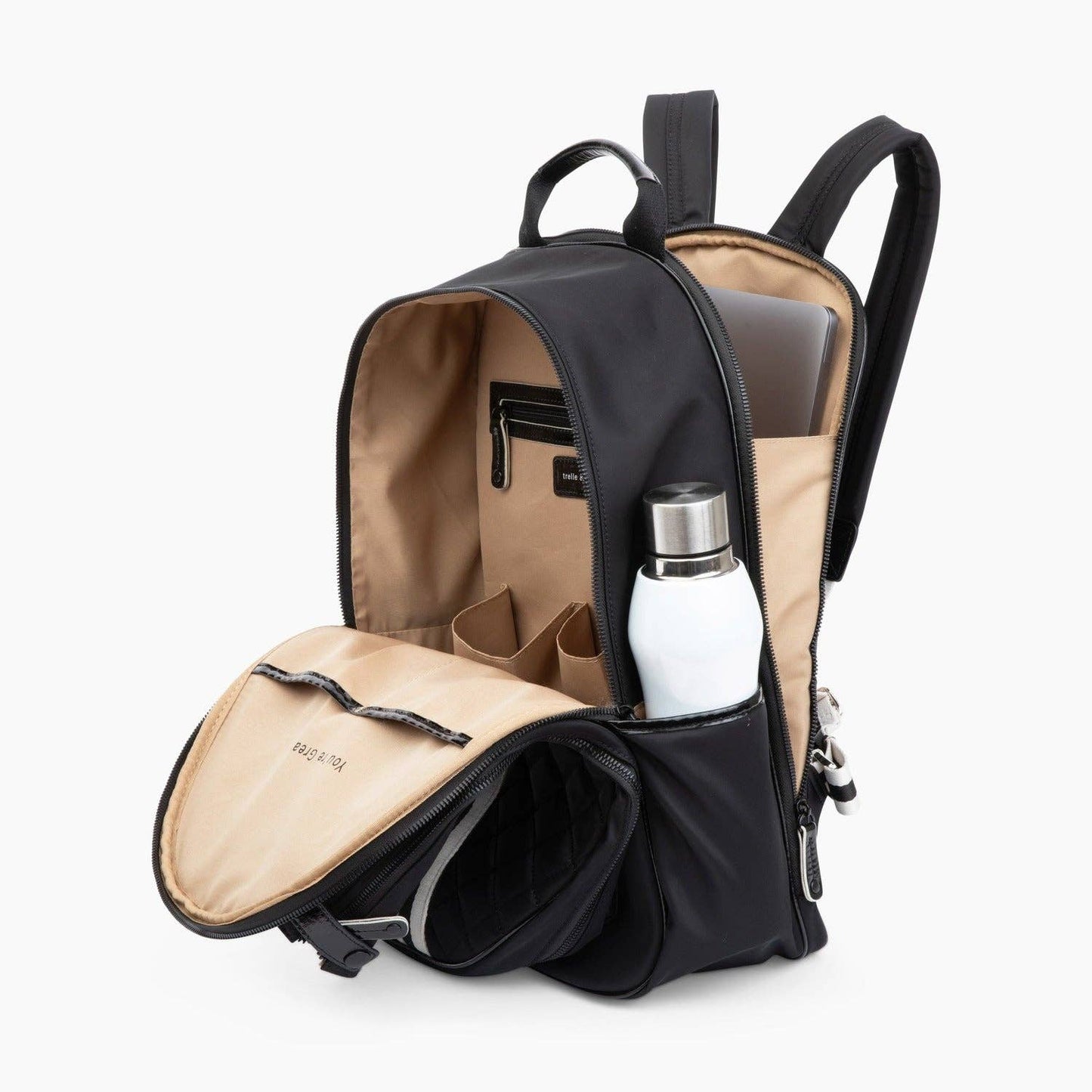 Water-Resistant Tennis Backpack – Quilted Racket Bag with Laptop & Travel Compartments