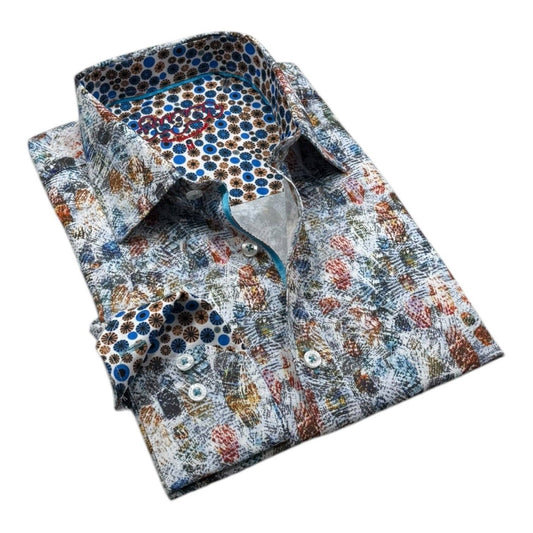 Molly Abstract Print Button-Down Shirt