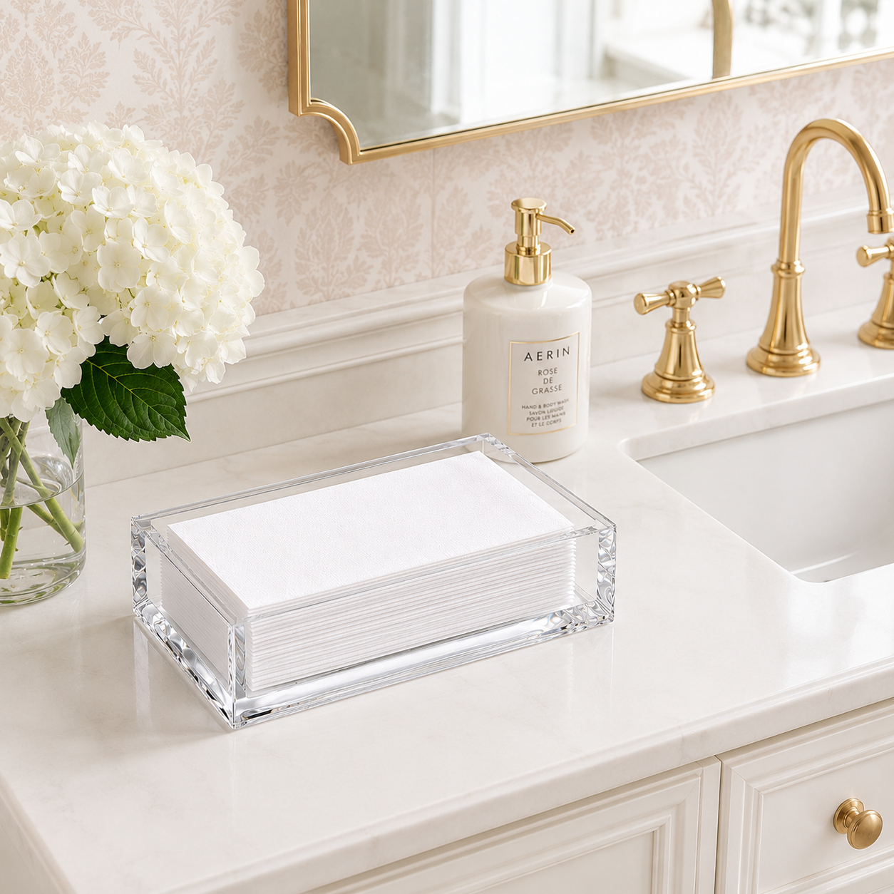 Guest Towel Napkin Holder, Acrylic