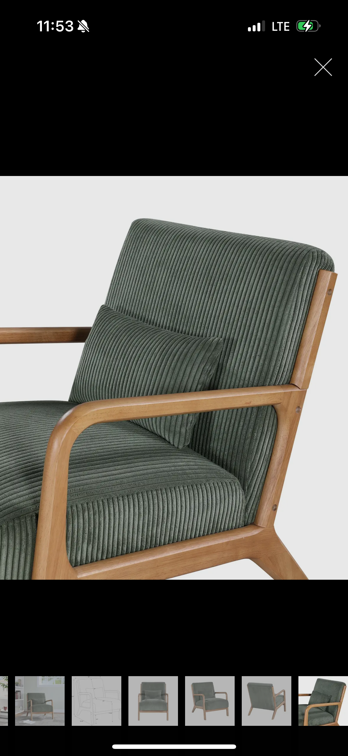 Corduroy Wooden Lounge Chair – Nordic Style Seating