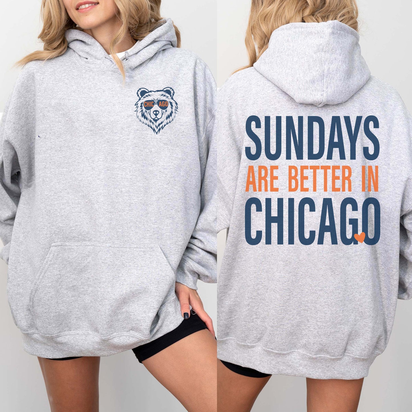 Sundays Are Better In Chicago (Women’s Hoodie)