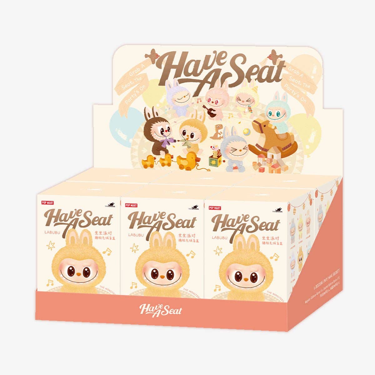 POP MART THE MONSTERS Have a Seat Blind Box – Labubu Plush Vinyl Collectible (1 Random Figure)