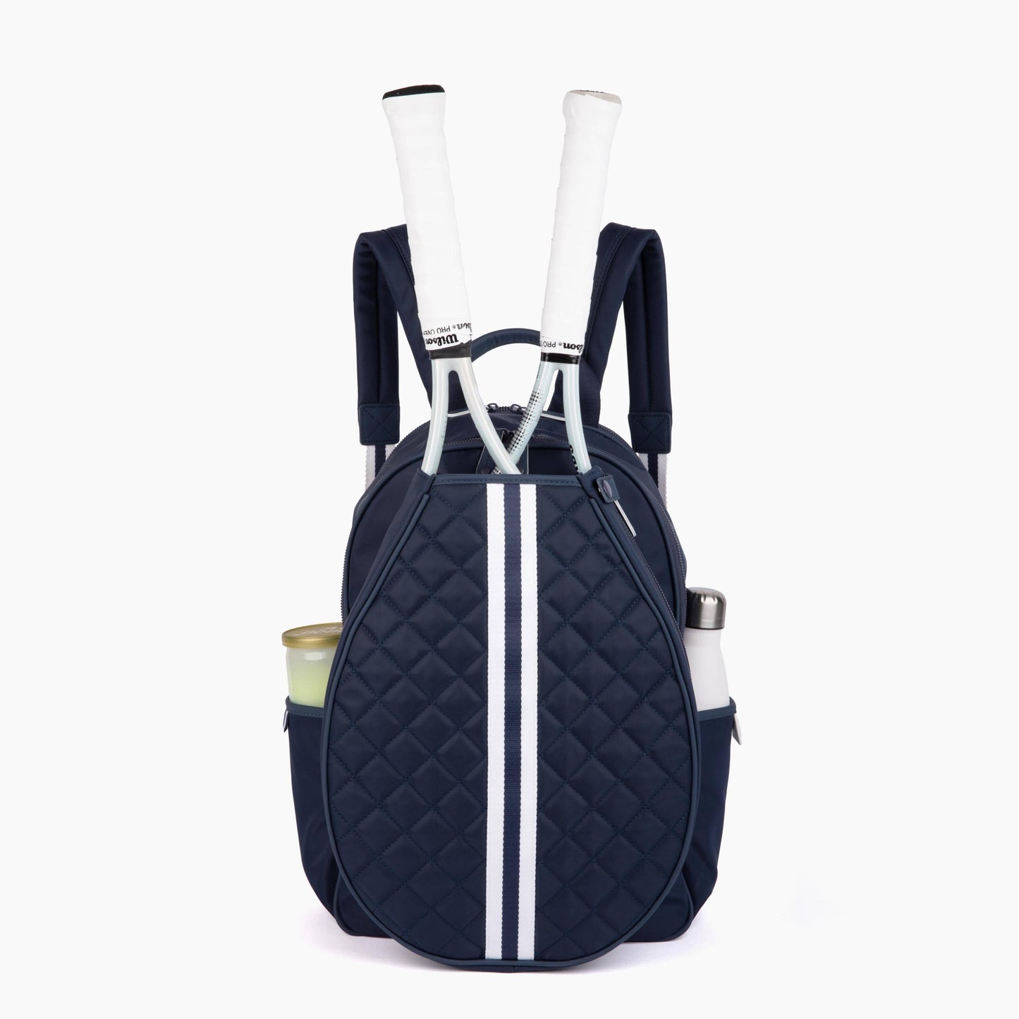 Water-Resistant Tennis Backpack – Quilted Racket Bag with Laptop & Travel Compartments