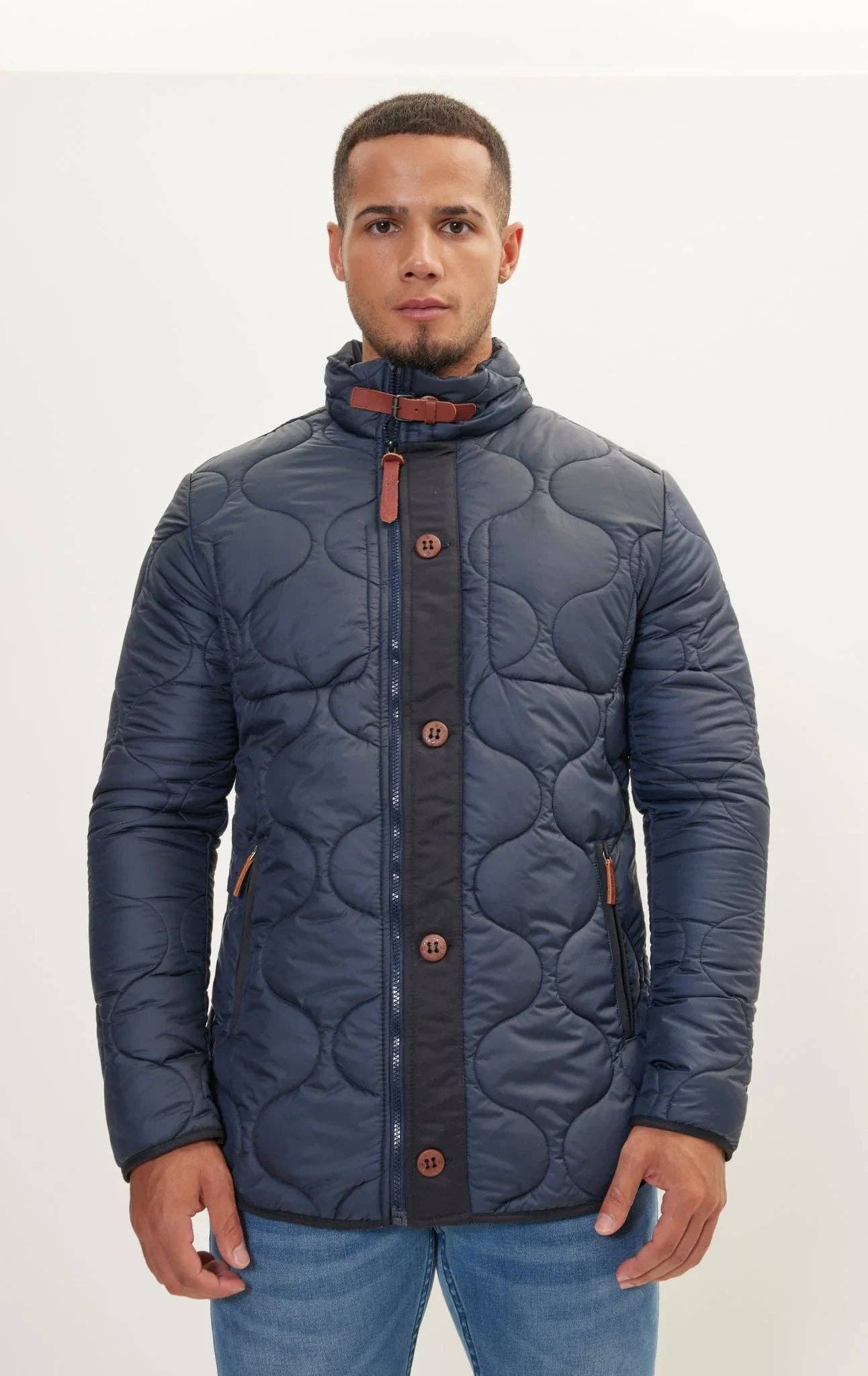 Men’s NYC Quilted Jacket – Navy