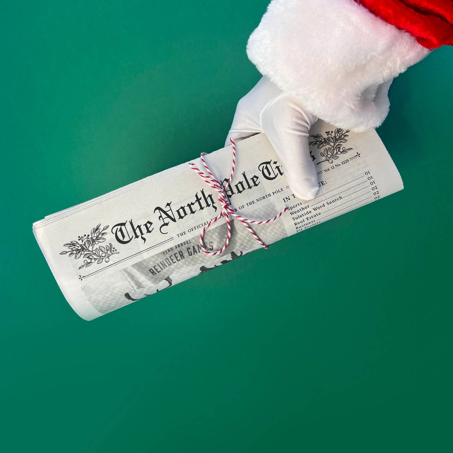 North Pole Times Newspaper - Holiday Gift Wrap