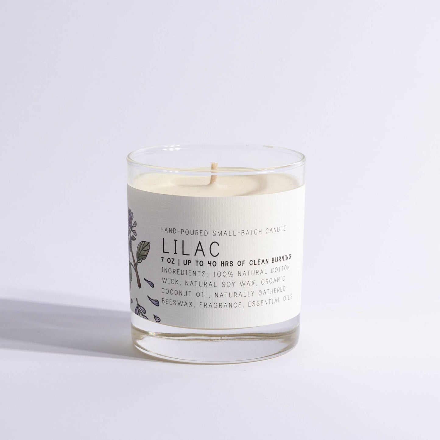 Lilac - Medium Glass - Just Bee Candle