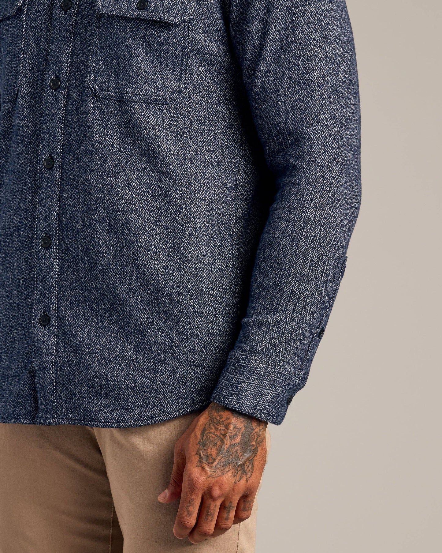 Navy Shirt Jacket